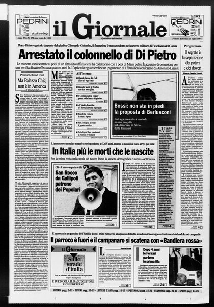 Il giornale : quotidiano del mattino